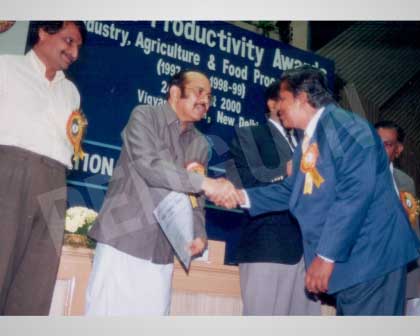 national productivity award by miniister