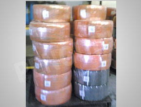 stretch wrapped retread rubber rolls