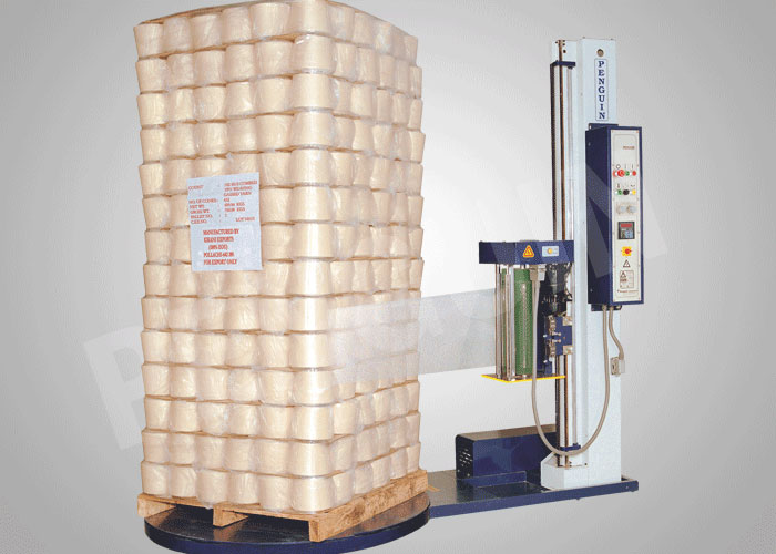 Pallet stretch wrapping machine