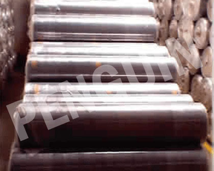 stretch wrapped fabric rolls